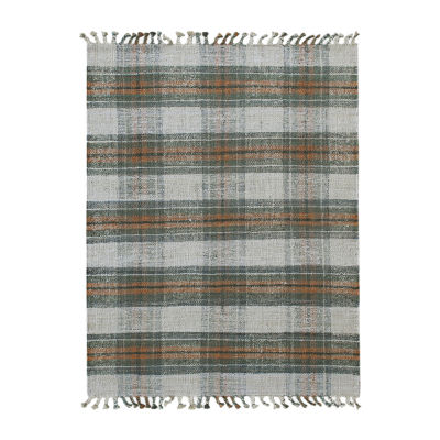 Amer Rugs Hermoppa Osu Plaid Flatweave Plaid Reversible Indoor Rectangular Accent Rug