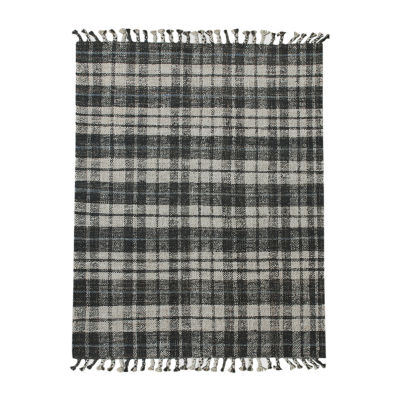 Amer Rugs Hermoppa Aster Plaid Flatweave Plaid Reversible Indoor Rectangular Accent Rug