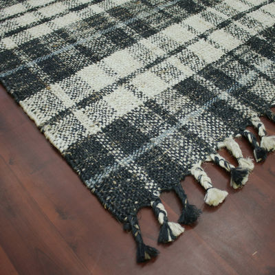 Amer Rugs Hermoppa Aster Plaid Flatweave Plaid Reversible Indoor Rectangular Accent Rug