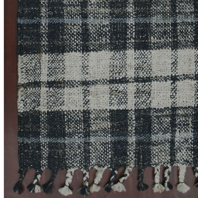 Amer Rugs Hermoppa Aster Plaid Flatweave Plaid Reversible Indoor Rectangular Accent Rug