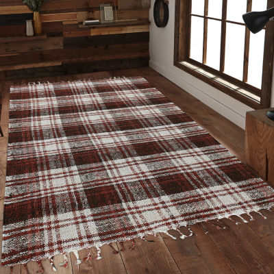 Amer Rugs Hermoppa Xan Plaid Flatweave Plaid Reversible Indoor Rectangular Accent Rug