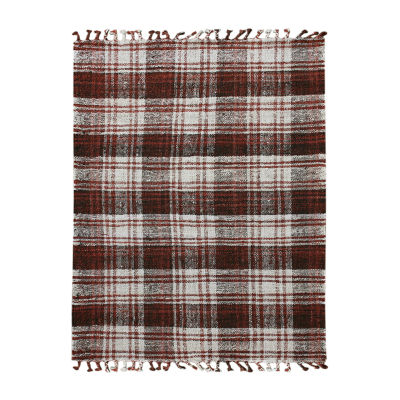 Amer Rugs Hermoppa Xan Plaid Flatweave Plaid Reversible Indoor Rectangular Accent Rug