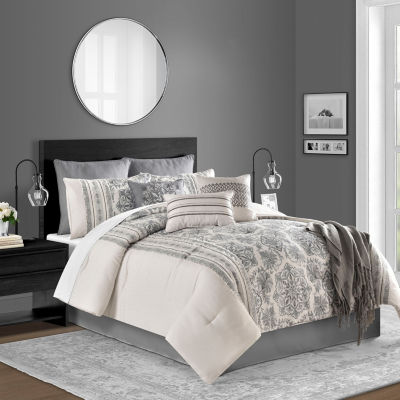 Eden & Oak Bryne 10pc. Comforter Set, Color Gray JCPenney