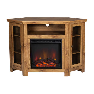 48" Wood Corner Fireplace Media TV Stand Console JCPenney