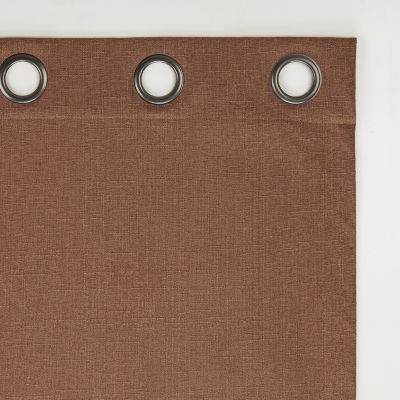 Sun Zero Channing Grommet Top Energy Saving 100% Blackout Single Curtain Panel