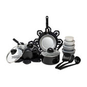Brooklyn Steel Milky Way 24-pc. Aluminum Non-Stick Cookware Set, Color:  Black - JCPenney