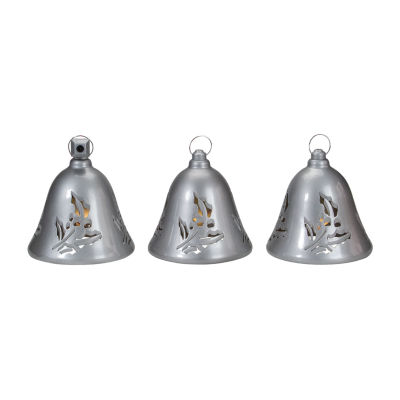 Northlight 3-pc. 6.5" Musical Silver Bells Christmas Tabletop Decor