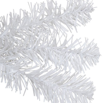 Northlight White Canadian Pine Artificial 30 Inch  Unlit Indoor Christmas Wreath