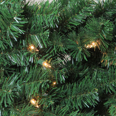 Northlight Green Deluxe Windsor Pine Artificial 72-Inch Clear Lights Indoor Pre-Lit Christmas Wreath