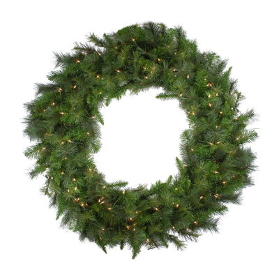 Northlight 60" Led Canyon Pine Artificial Clear Lights Indoor Pre-Lit Christmas Wreath