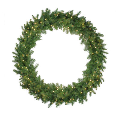 Northlight Northern Pine Led Artificial 48-Inch Warm White Lights Indoor Pre-Lit Christmas Wreath