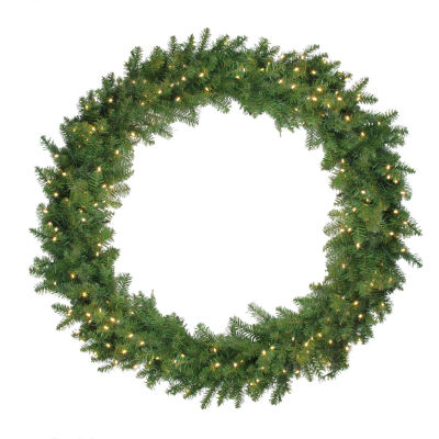 Northlight Northern Pine Led Artificial 48-Inch Warm White Lights Indoor Pre-Lit Christmas Wreath