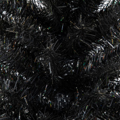 Northlight Holographic Brown Slim Artificial Tinsel Unlit 4 Foot Christmas Tree