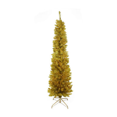 Northlight Gold Pencil Artificial Clear Lights 6 Foot Pre-Lit Christmas Tree