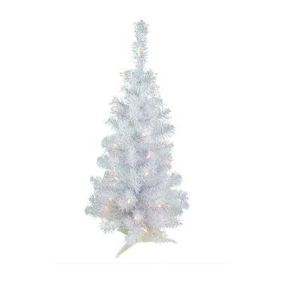 Northlight Rockport White Artificial Clear Lights Foot Pre-Lit Pine Christmas Tree