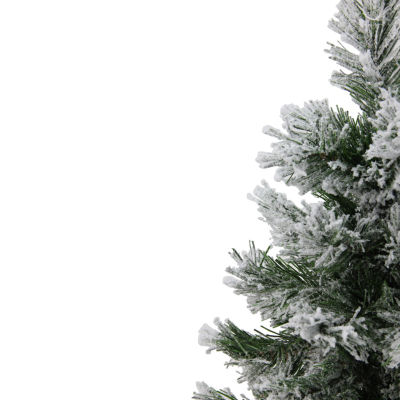 Northlight Medium Artificial Burlap Base Unlit 1 1/2 Feet Flocked Pine Christmas Tree