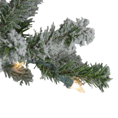 Northlight Set Of 3 Slim Artificial Clear Lights 5 Foot Pre-Lit Pine Christmas Tree