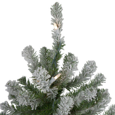 Northlight Set Of 3 Slim Artificial Clear Lights 5 Foot Pre-Lit Pine Christmas Tree