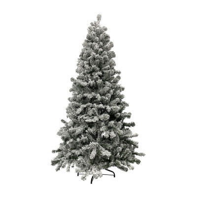 Northlight Heavily Madison Artificial Unlit 6 1/2 Foot Flocked Pine Christmas Tree