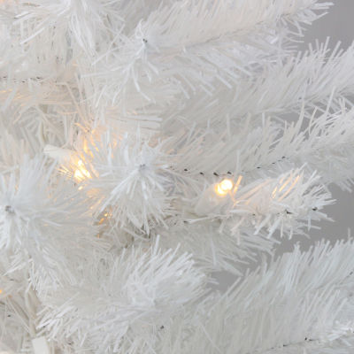 Northlight Snow White Medium Artificial Clear Led Lights 2 Foot Pre-Lit Christmas Tree