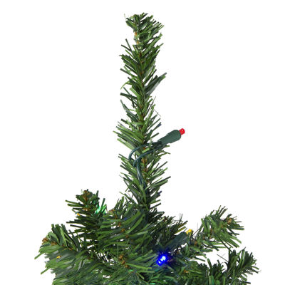 Northlight Mixed Classic Medium Artificial Multi Led Lights 4 Foot Pre-Lit Pine Christmas Tree