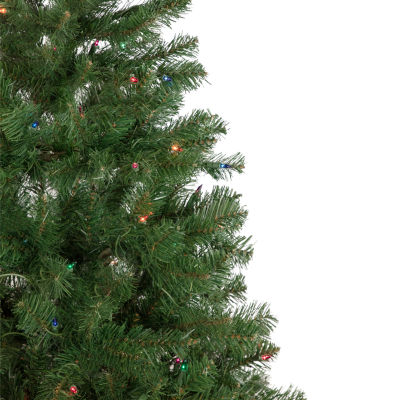 Northlight Wilson Slim Artificial Multi Lights 6 Foot Pre-Lit Pine Christmas Tree