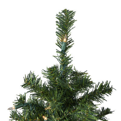 Northlight Medium Mixed Classic Artificial Clear Lights 3 Foot Pre-Lit Pine Christmas Tree