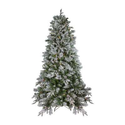 Northlight Rosemary Emerald Angel Artificial Clear Led Lights 9 Foot Pre-Lit Pine Christmas Tree