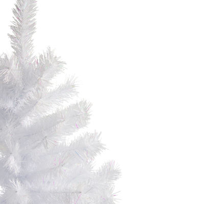 Northlight Icy White Iridescent Artificial Unlit 3 Foot Spruce Christmas Tree