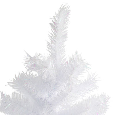 Northlight Icy White Iridescent Artificial Unlit 3 Foot Spruce Christmas Tree