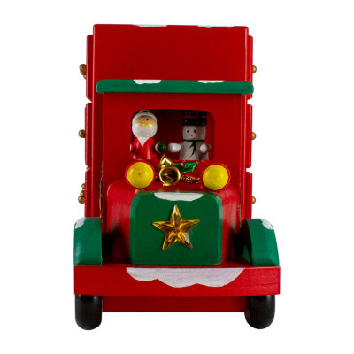 Northlight 14" Red Storage Truck Decoration Christmas Advent Calendar