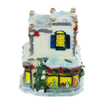 Northlight "4"" Glittered Snowy Toy Shop Building" Christmas Village