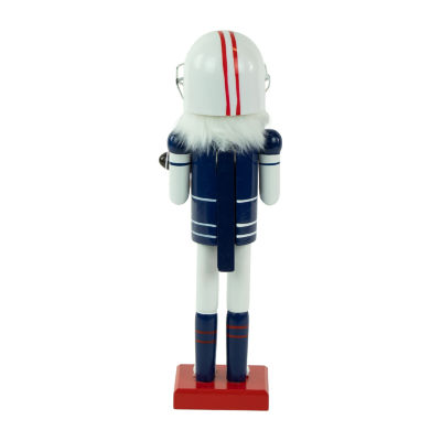 Northlight 14" Red And White Wooden Football Player Christmas Nutcracker
