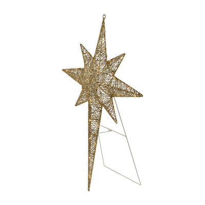 Northlight "36"" Led Gold Star Of Bethlehem Outdoor" Christmas Yard Art