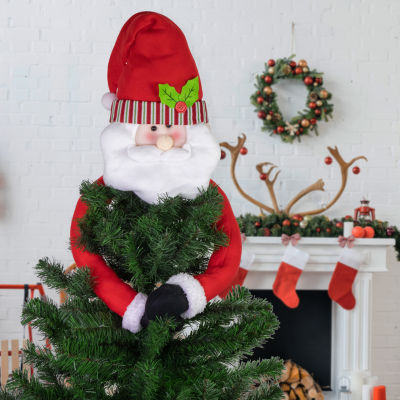 Northlight "27"" Plush Santa Claus Unlit" Christmas Tree Topper