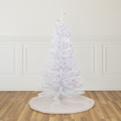 Northlight Woodbury White Slim Artificial Lights Foot Pre-Lit Pine Christmas Tree