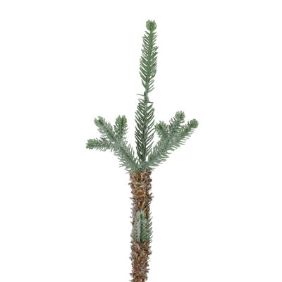 Northlight Snow Covered Slim Artificial With Jute Base Unlit 3 Foot Pine Christmas Tree