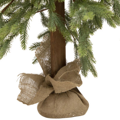 Northlight Jute Base Decoration 4 Foot Pine Christmas Tree