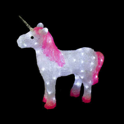 Northlight "23" Commercial Grade Acrylic Unicorn Display Decoration" Christmas Yard Art