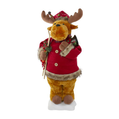 Northlight 24" Animated Musical Moose Christmas Animal Figurines