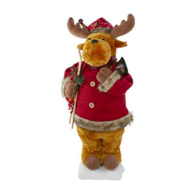 Northlight "24"" Animated Musical Moose" Christmas Figurine