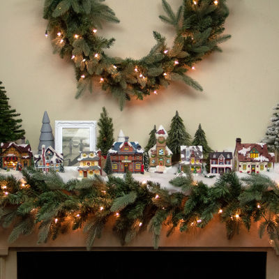Northlight "7"" Red Led Post Office Decoration" Christmas Village