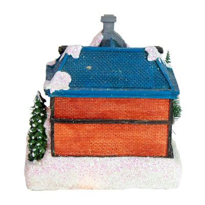 Northlight "7"" Red Led Post Office Decoration" Christmas Village