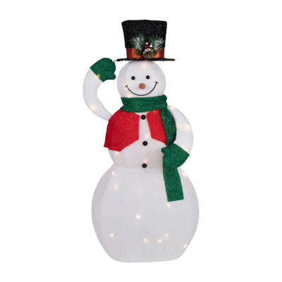 Northlight 36" Led Animated Hat Tipping Snowman Figurine