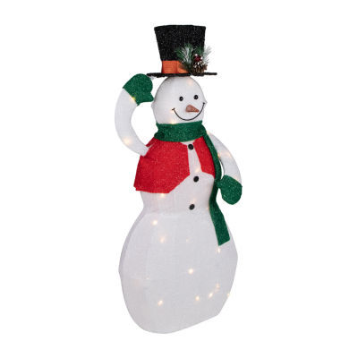 Northlight 36" Led Animated Hat Tipping Snowman Figurine