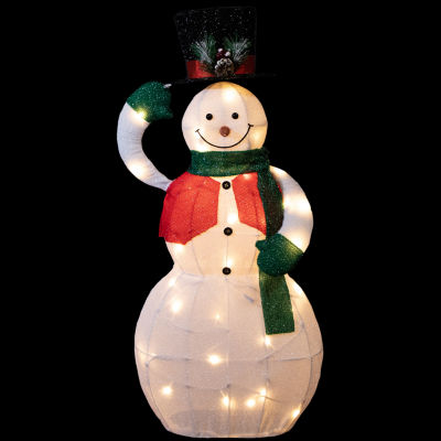 Northlight 36" Led Animated Hat Tipping Snowman Figurine