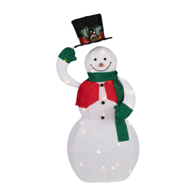 Northlight 36" Led Animated Hat Tipping Snowman Figurine