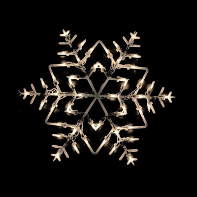 Northlight 16" White Snowflake Silhouette Christmas Holiday Window Decor