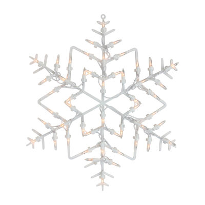 Northlight 16" White Snowflake Silhouette Christmas Holiday Window Decor
