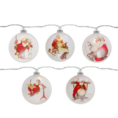 Northlight Glass Norman Rockwell Disc String Lights